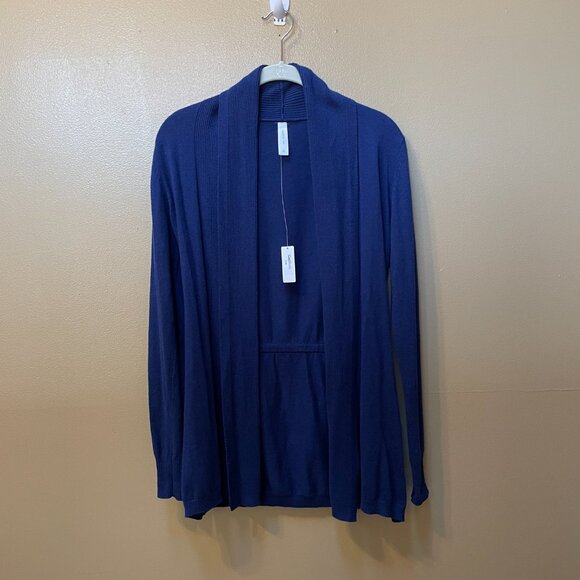 Gap Body Long Sleeve Blue Open Front Cardigan NWT Size XS - Picture 2 of 11
